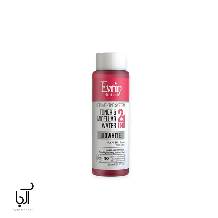 تونر و میسلار روشن‌کننده پوست در اورین پاک‌کننده و مرطوب‌کننده صورت