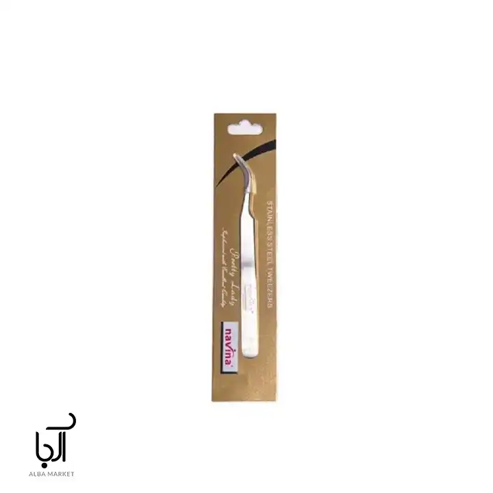 پِنس سر کج کاشت مژه ناوینا مدل حرفه‌ای