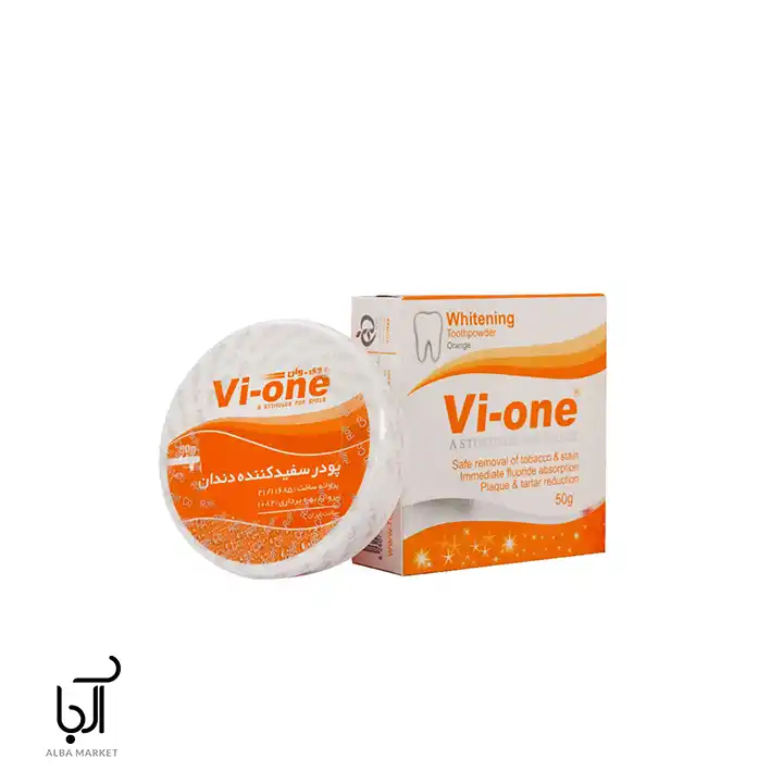 پودر-سفید-کننده-دندان-پرتقال-وی-وان-50-گرم