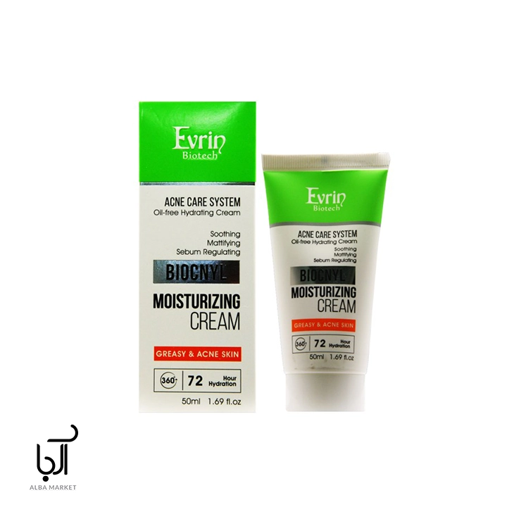 کرم مرطوب کننده و آبرسان اورین مخصوص پوست چرب با جذب سریع