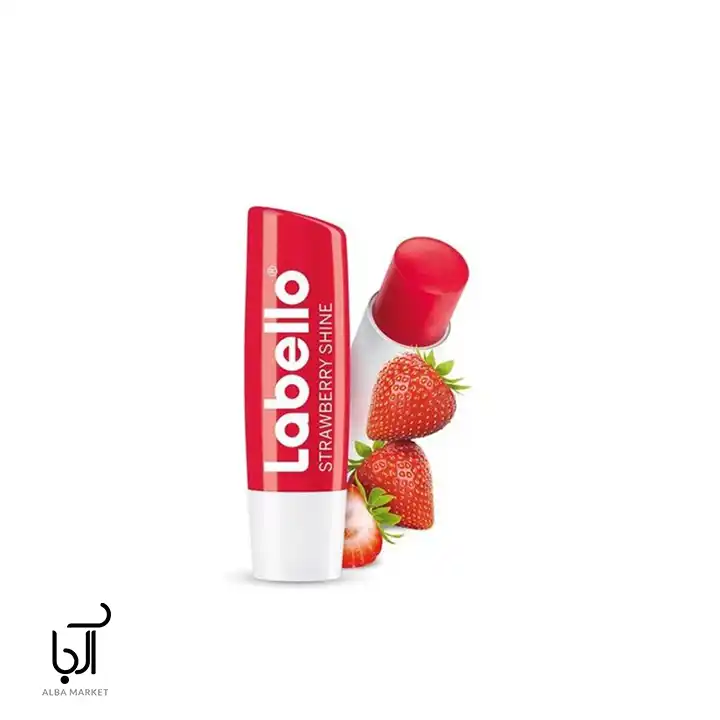 بالم لب مرطوب‌کننده با طعم توت فرنگی برای نرم و لطیف کردن لب‌ها
