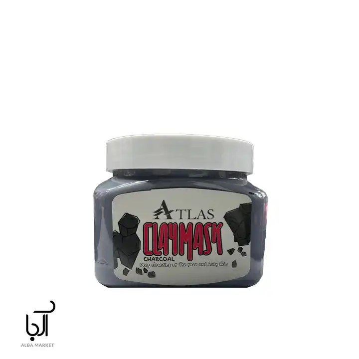 ماسک خاک رس و زغال اطلس برای صورت و بدن – تمیزکننده و شفاف‌کننده پوست