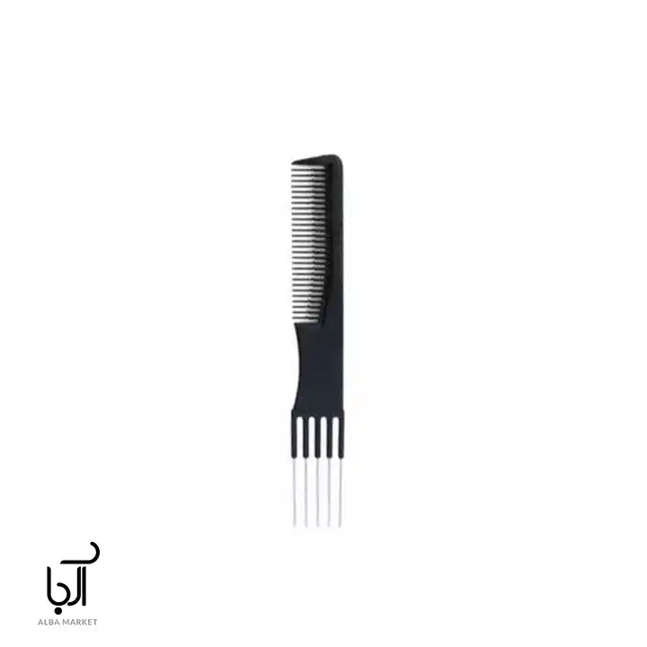 شانه کربنات با دم فلزی و چنگالی، مناسب حالت‌دهی و شانه کردن مو