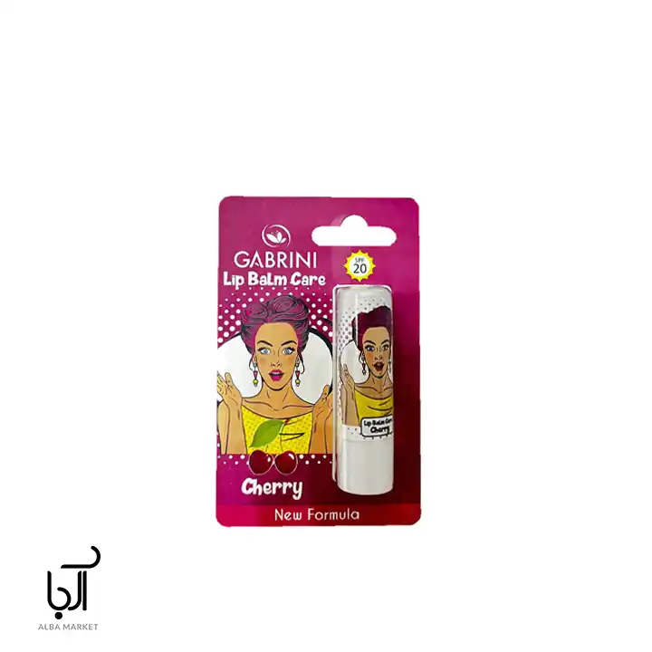بالم لب گابرینی SPF20 با رایحه گیلاس ۵ گرم، مرطوب‌کننده و محافظ لب در برابر آفتاب